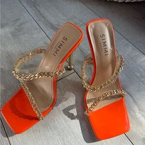 Women's Orange Heels
